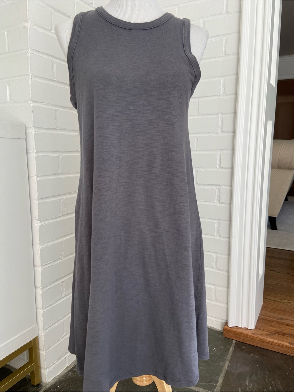 Universal Threads Size S Sleeveless Gray Cotton Classic Summer Tank Dress
